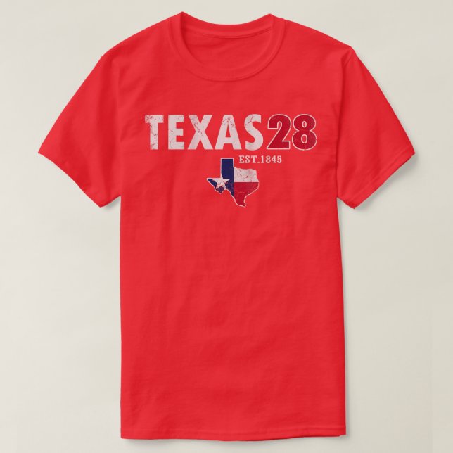 Camiseta Texas 28th State 1845 (Diseño del anverso)