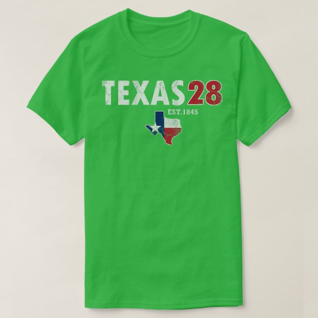 Camiseta Texas 28th State 1845 (Diseño del anverso)