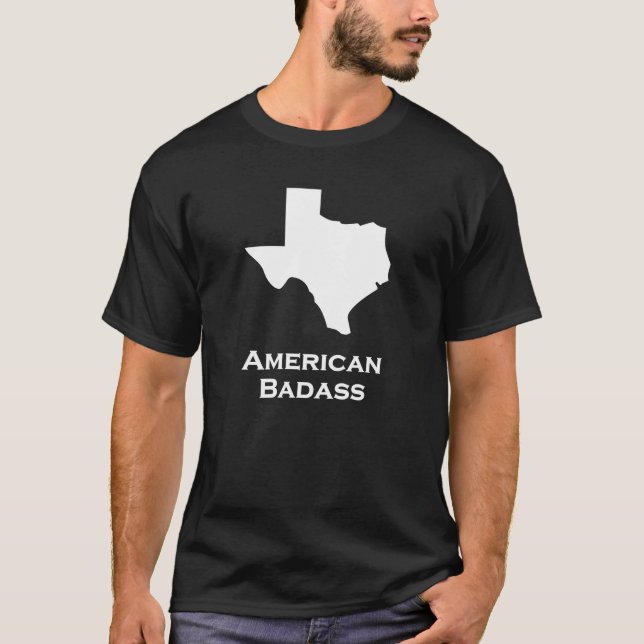 Camiseta Texas American Badass (Anverso)