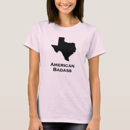 Camiseta Texas American Badass black