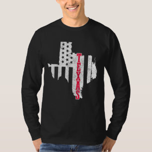 Camiseta Texas American Flag State Map Patriotic 4