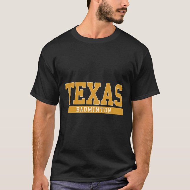 Camiseta Texas Badminton (Anverso)