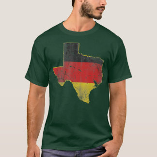 Camiseta Texas Bandera Alemana Americana Texan Alemania Deu
