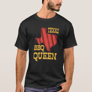 Camiseta Texas BBQ Queen Barbacoa Carne de fumadores BBQ Gr