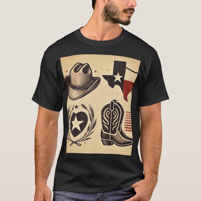 Camiseta Texas bendice tu corazón (Anverso)
