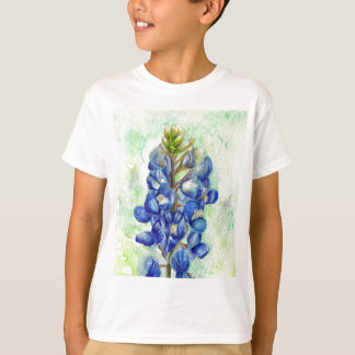 Camiseta Texas Bluebonnet Wildflower Drawing