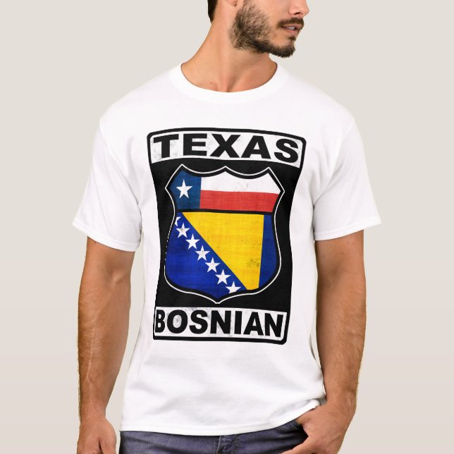 Camiseta Texas Bosnio-Americano (Anverso)