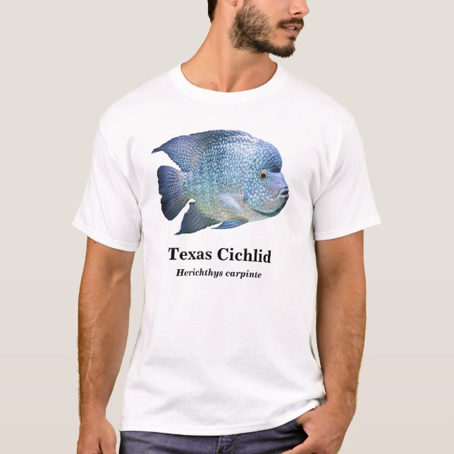 Camiseta Texas Cichlid , Herichthys carpintis (Anverso)