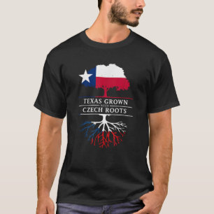 Camiseta Texas crece con raíces checas República Checa