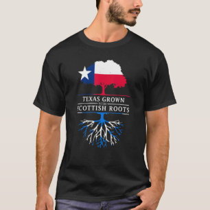 Camiseta Texas crece con raíces escocesas orgullo de Escoci