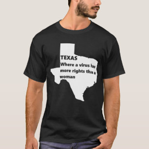 Camiseta texas derechos de las mujeres covid blanco
