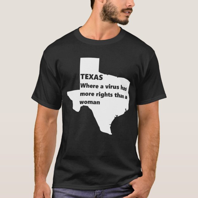 Camiseta texas derechos de las mujeres covid blanco (Anverso)