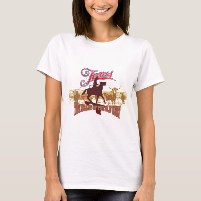 Camiseta Texas - El corazón del Oeste (Anverso)