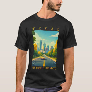 Camiseta Texas El Estado de la Estrella Solitaria Vintage I