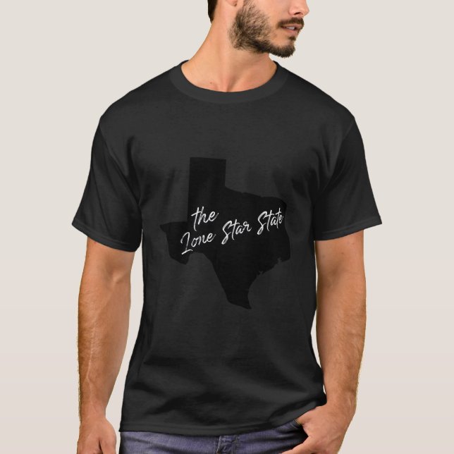 Camiseta Texas, El Estado De La Estrella Única Para Los Nav (Anverso)