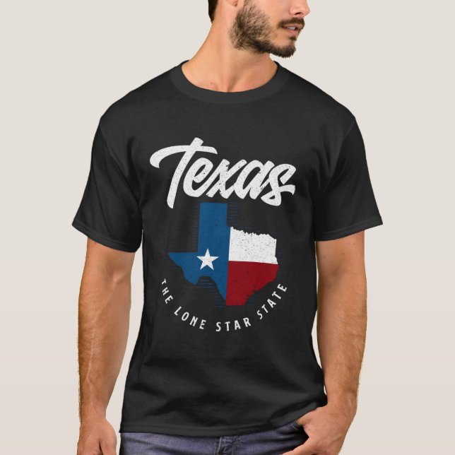 Camiseta Texas, el único mapa de Texas (Anverso)