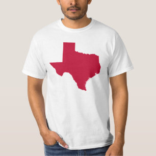 Camiseta Texas en rojo