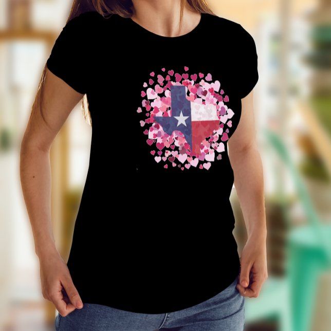 Camiseta Texas en un campo cardíaco - El día de San Valentí (Subido por el creador)