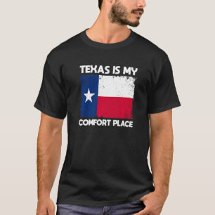 Camiseta Texas es mi lugar cómodo para Estados Unidos