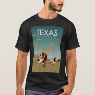 Camiseta Texas Estados Unidos Viaje por Estados Unidos