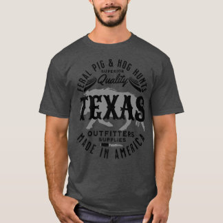 Camiseta Texas Feral Pigs And Hog Hunter Hogs Y Cerdos Salv