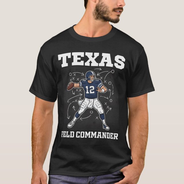 CAMISETA TEXAS FIELD COMMANDER - DALLAS FOOTBALL (Anverso)