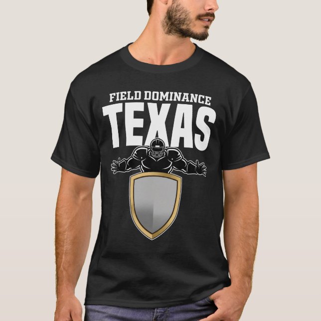 CAMISETA TEXAS FIELD DOMINANCE - DALLAS FOOTBALL (Anverso)