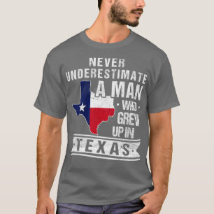 Camiseta Texas Flag Map Vintage Hombres Texas