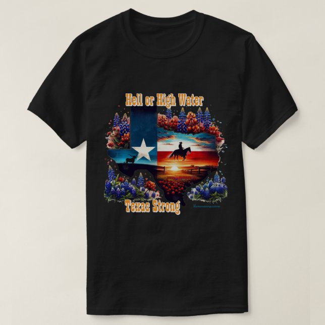 Camiseta Texas Fuerte (Diseño del anverso)