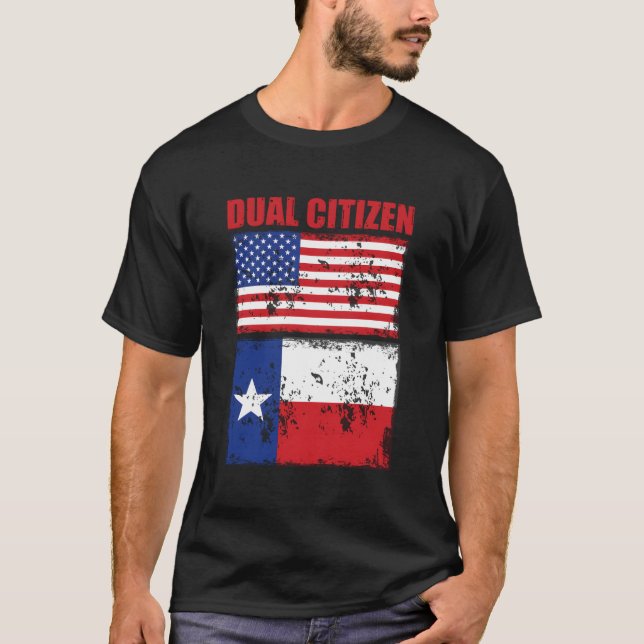 Camiseta Texas Funny Dual Citizen Texan (Anverso)
