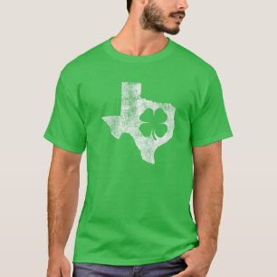 Camiseta Texas Gift St. Patrick's Day Shamrock Clover Irish