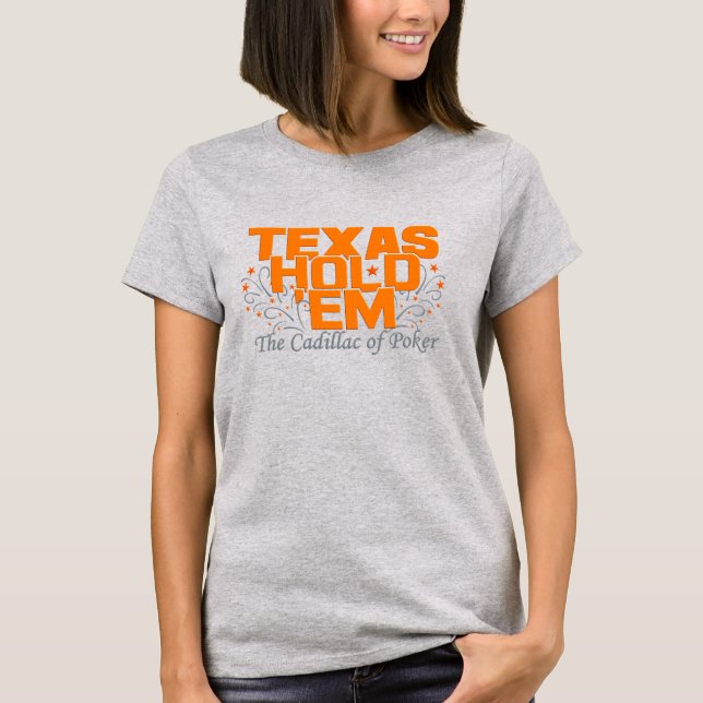 Camiseta Texas Hold 'Em shirt - elegir estilo y color (Anverso)