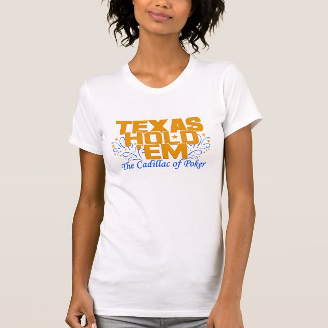 Camiseta Texas Hold 'Em shirt - elegir estilo y color (Anverso)