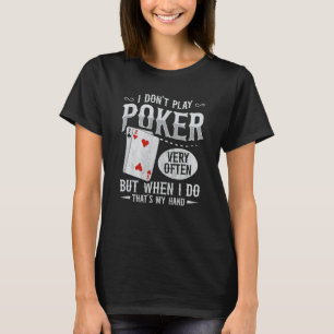 Camiseta Texas Holdem Poker para un jugador de póker
