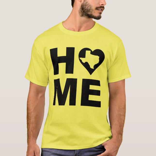 Camiseta Texas Home Heart State Tees (Anverso)