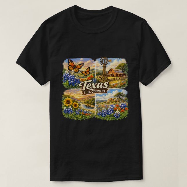 Camiseta Texas in spring  (Diseño del anverso)