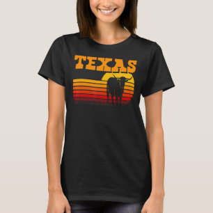 Camiseta Texas Longhorn para hombres retro vintage