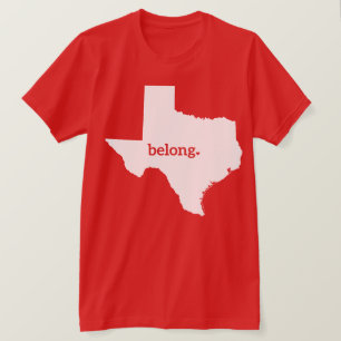 Camiseta Texas Map Belong, orgullo del estado