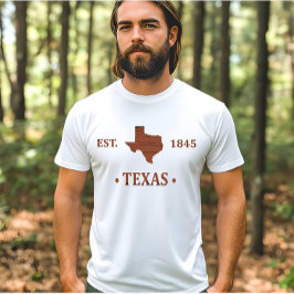 Camiseta Texas mapea el estado de la estrella solitaria