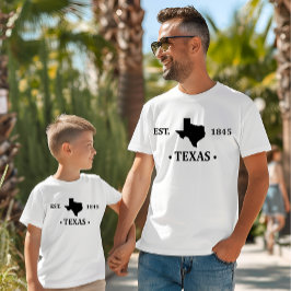 Camiseta Texas mapea negro el estado de la estrella solitar