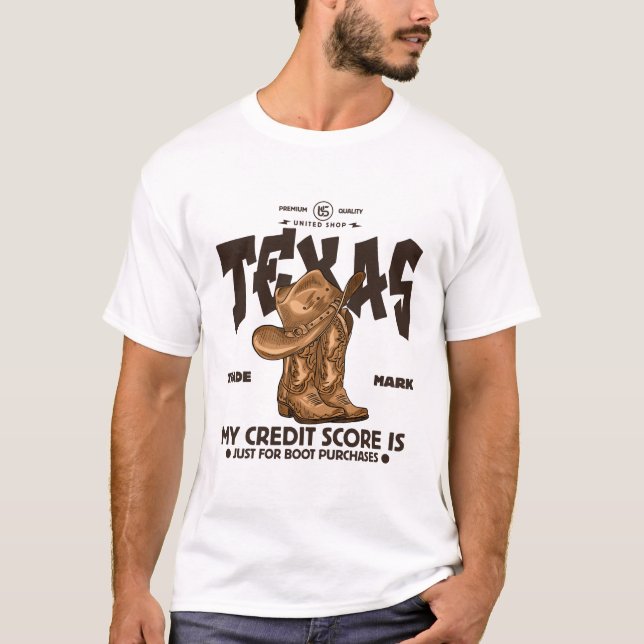 Camiseta Texas : mi puntaje de crédito es (Anverso)