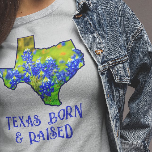 Camiseta Texas Nació en un lugar elevado del estado de Blue (Subido por el creador)