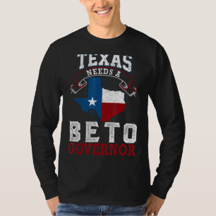 Camiseta Texas Necesita Un Gobernador De Beto 2022 Vintage