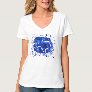 Camiseta TEXAS "Paint the Mother Blue" Ed. 1 Tee femenino