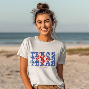 Camiseta Texas Patriotic State Love USA