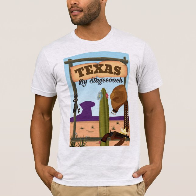 Camiseta Texas Por Stagecoach (Anverso)