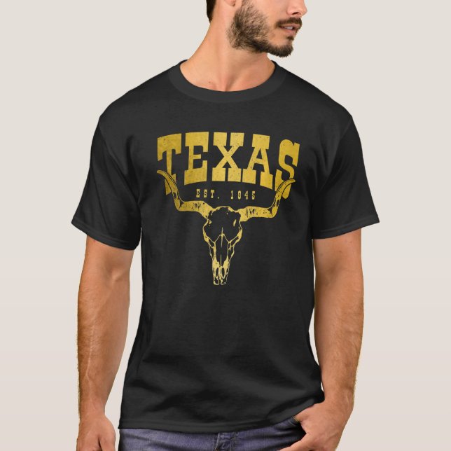 Camiseta Texas Pride Est 1845 TX Vintage (Anverso)