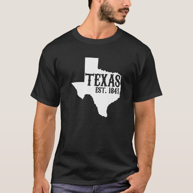 Camiseta Texas Pride Home State Texas Est 1845 (Anverso)