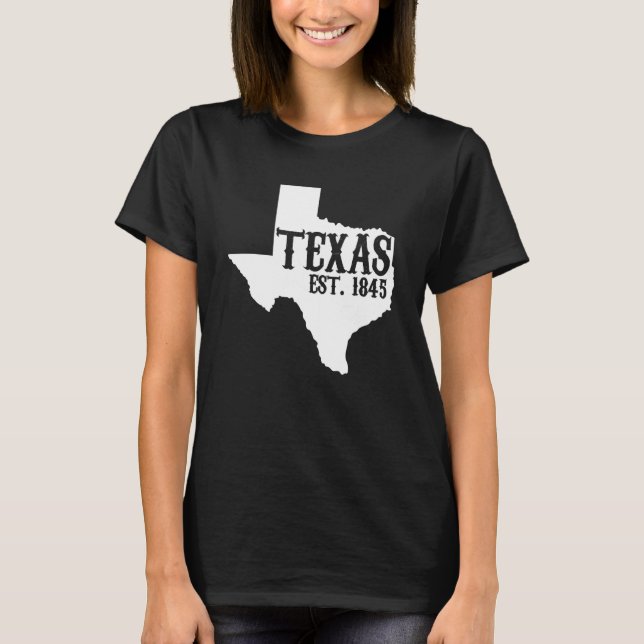 Camiseta Texas Pride Home State Texas Est 1845 (Anverso)