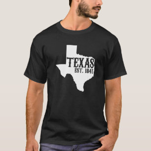 Camiseta Texas Pride Home State Texas Est 1845